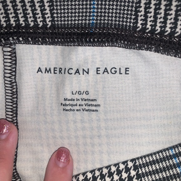 🔵American Eagle plaid leggings - Picture 3 of 4